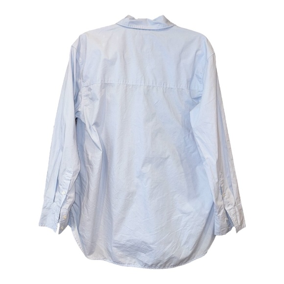 Abercrombie & Fitch Oversized Button Down Shirt Light Blue Size M II - Picture 3 of 5